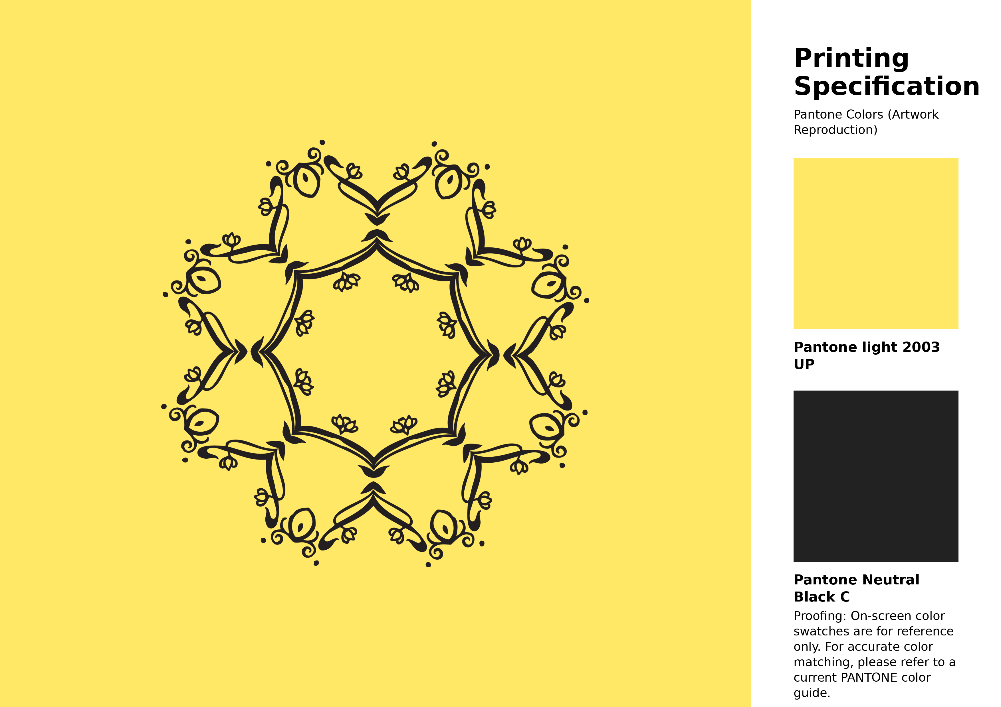 High-quality artwork and graphic illustration using Pantone 2003 UP Color | Hex color Code #fee865. A fantastic creative resource for designers and artists. #artwork #illustration #graphicart #fee865