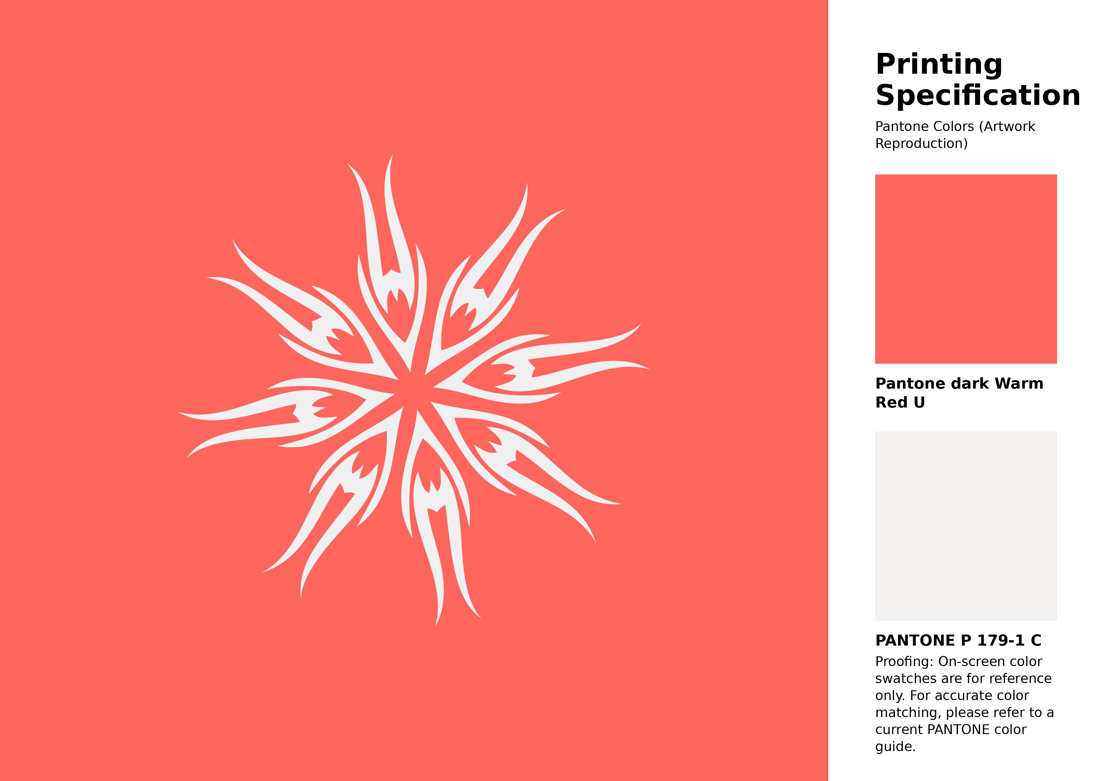 High-quality artwork and graphic illustration using Pantone Warm Red U Color | Hex color Code #ff665e. A fantastic creative resource for designers and artists. #artwork #illustration #graphicart #ff665e