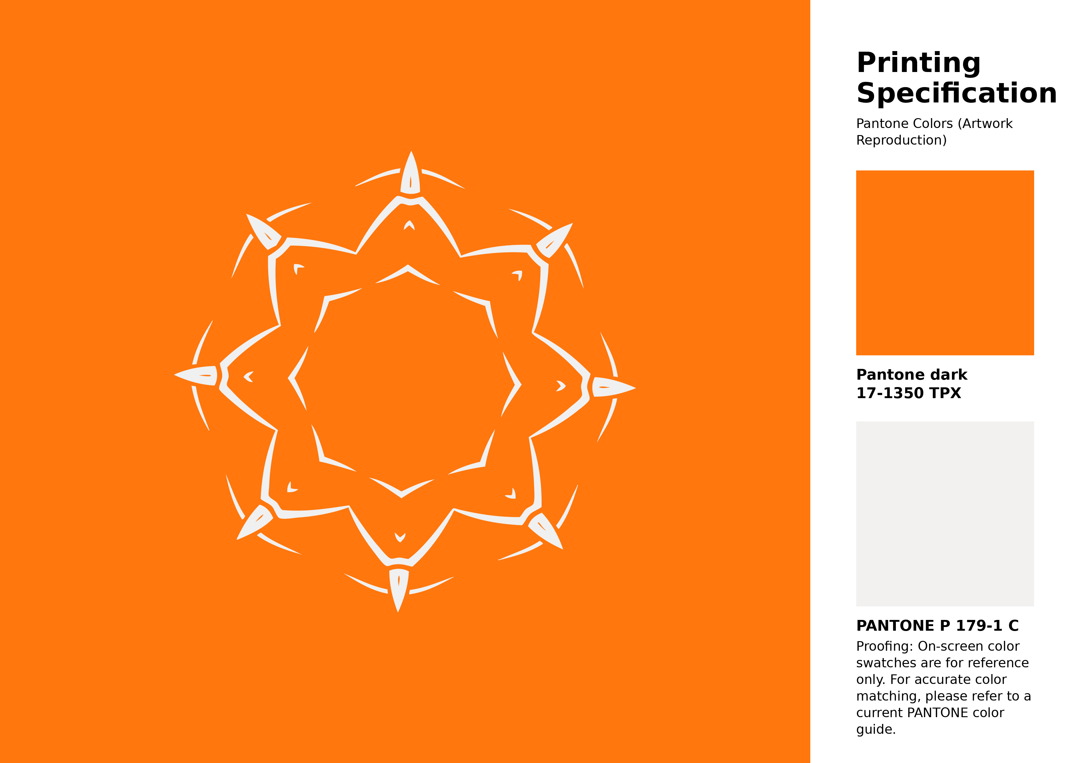 Hex Color #ff770d | Printing Match PANTONE 17-1350 TPX | Color