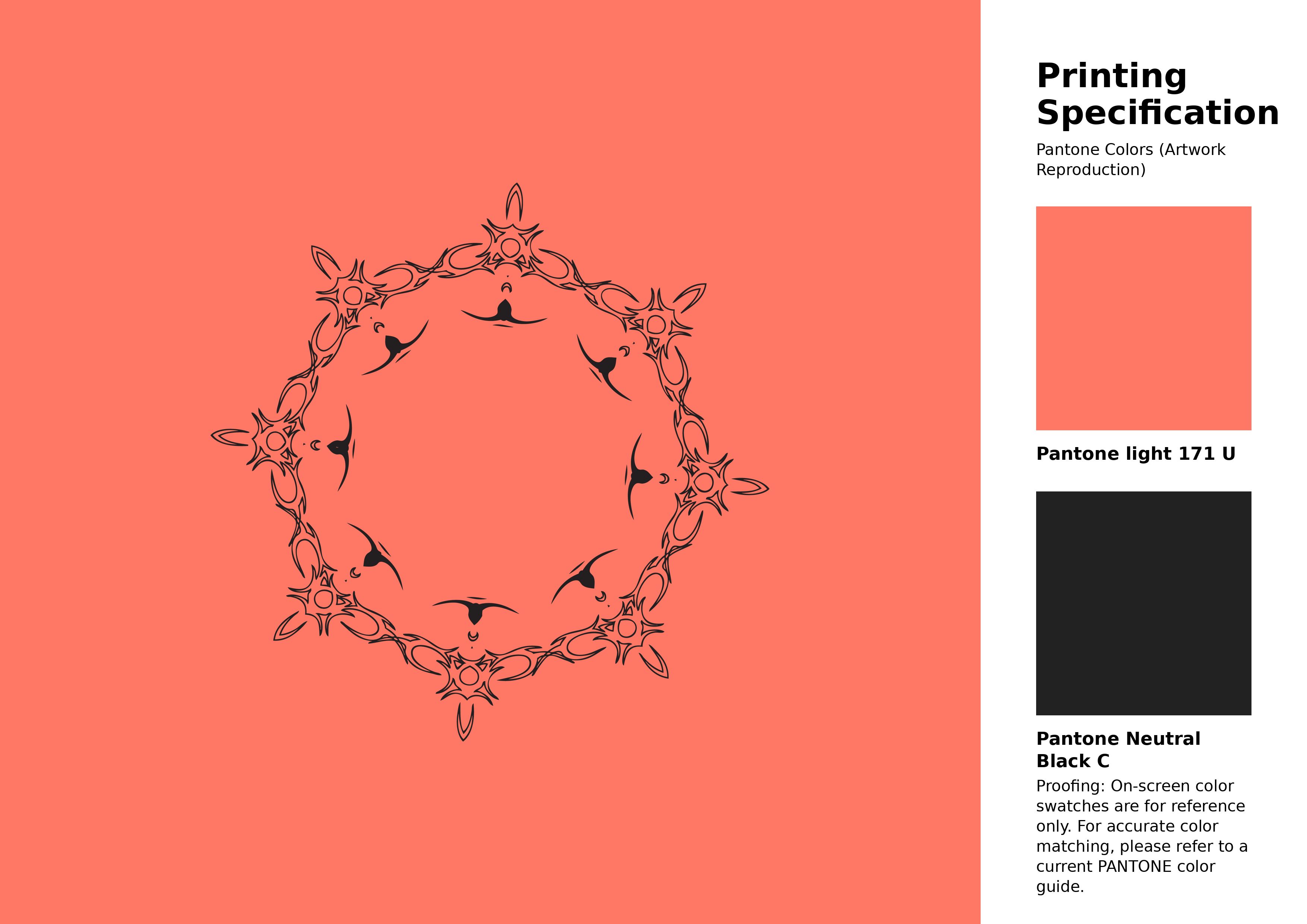 High-quality artwork and graphic illustration using Pantone 171 U Color | Hex color Code #ff7865. A fantastic creative resource for designers and artists. #artwork #illustration #graphicart #ff7865