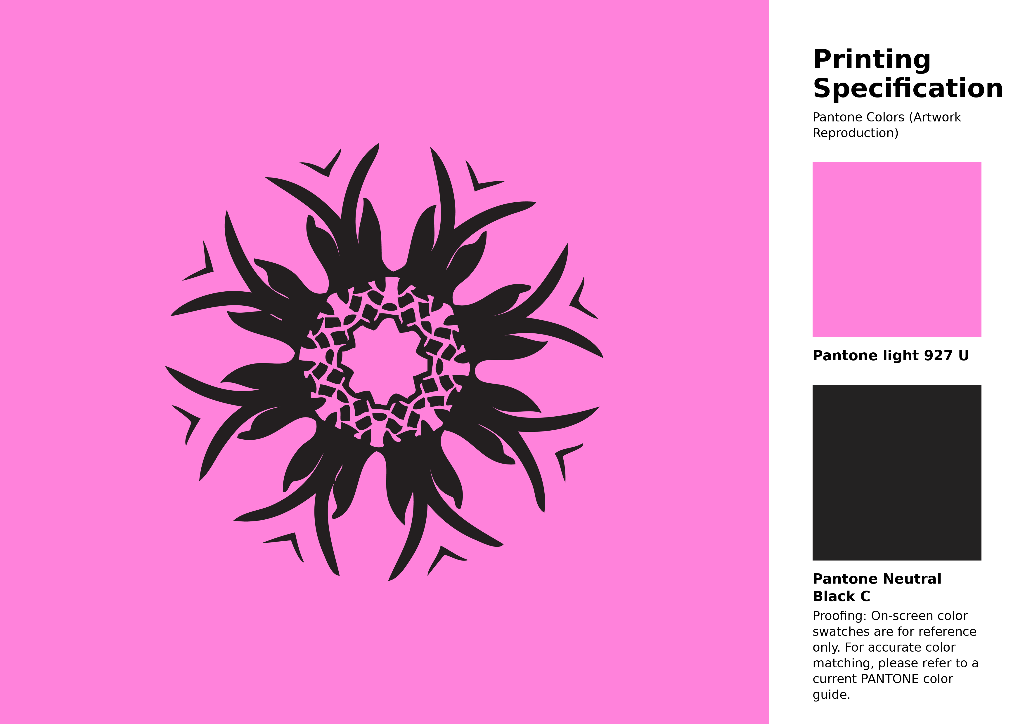 High-quality artwork and graphic illustration using Pantone 927 U Color | Hex color Code #ff82db. A fantastic creative resource for designers and artists. #artwork #illustration #graphicart #ff82db