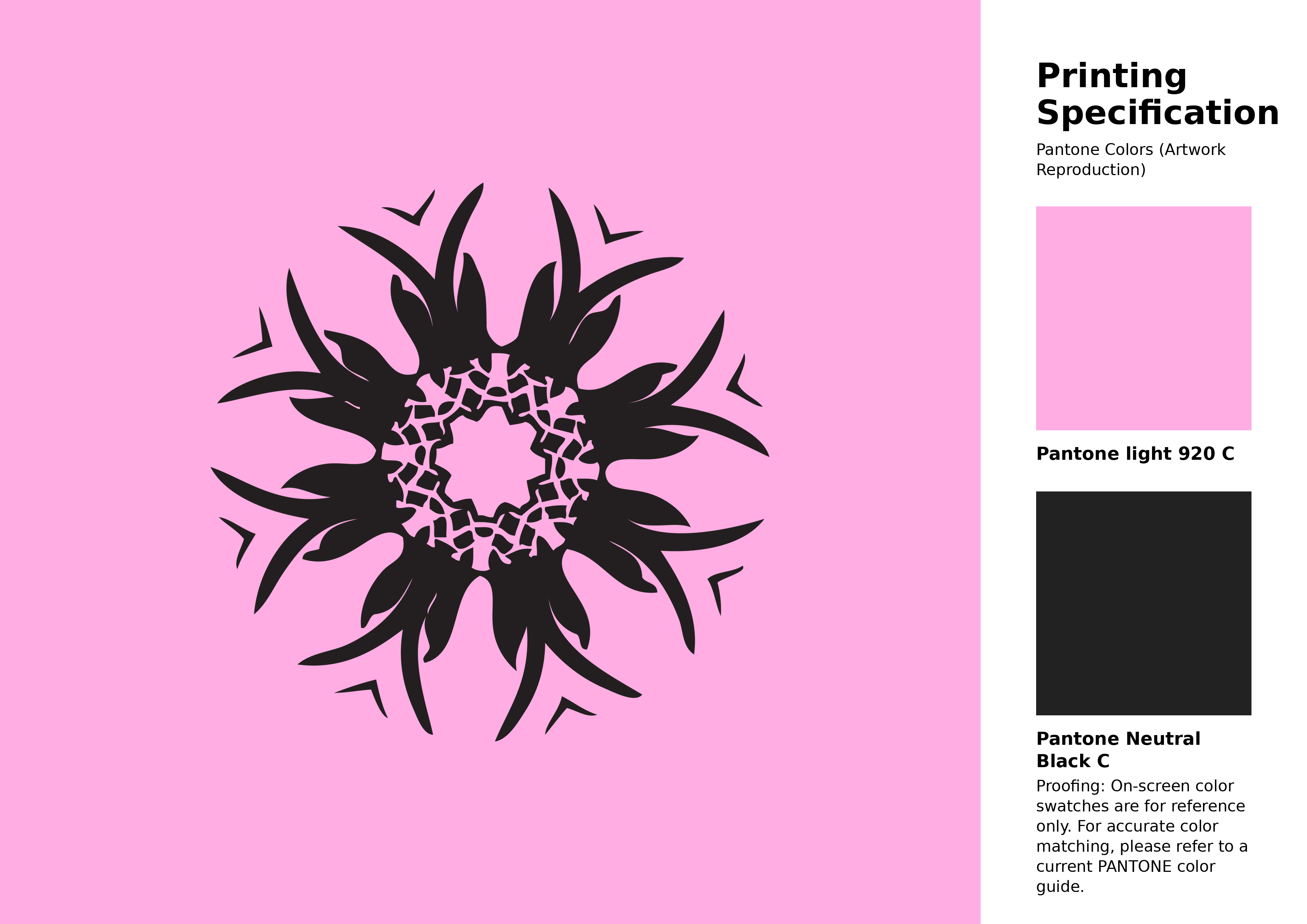 High-quality artwork and graphic illustration using Pantone 920 C Color | Hex color Code #ffade3. A fantastic creative resource for designers and artists. #artwork #illustration #graphicart #ffade3