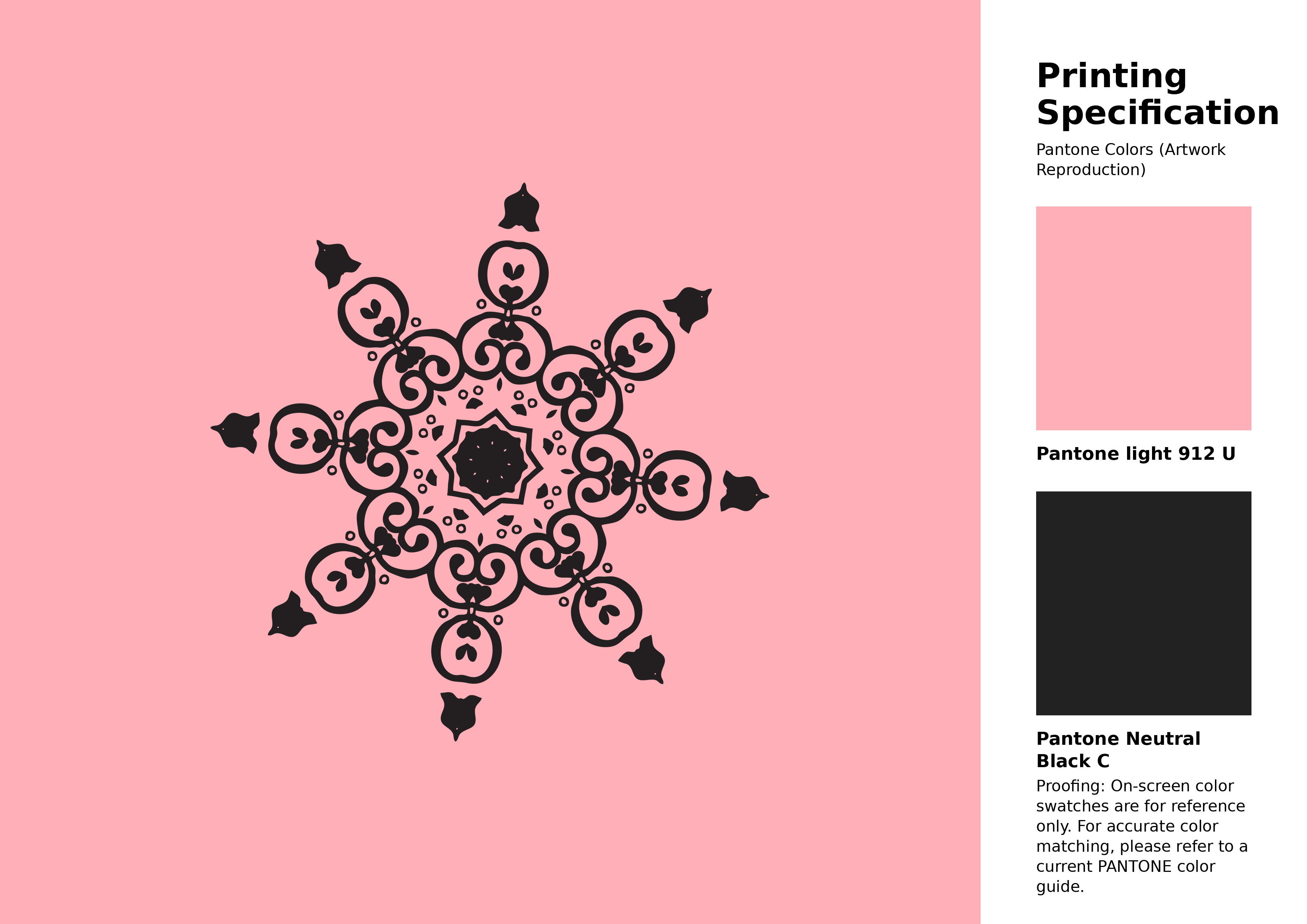 High-quality artwork and graphic illustration using Pantone 912 U Color | Hex color Code #ffafb8. A fantastic creative resource for designers and artists. #artwork #illustration #graphicart #ffafb8