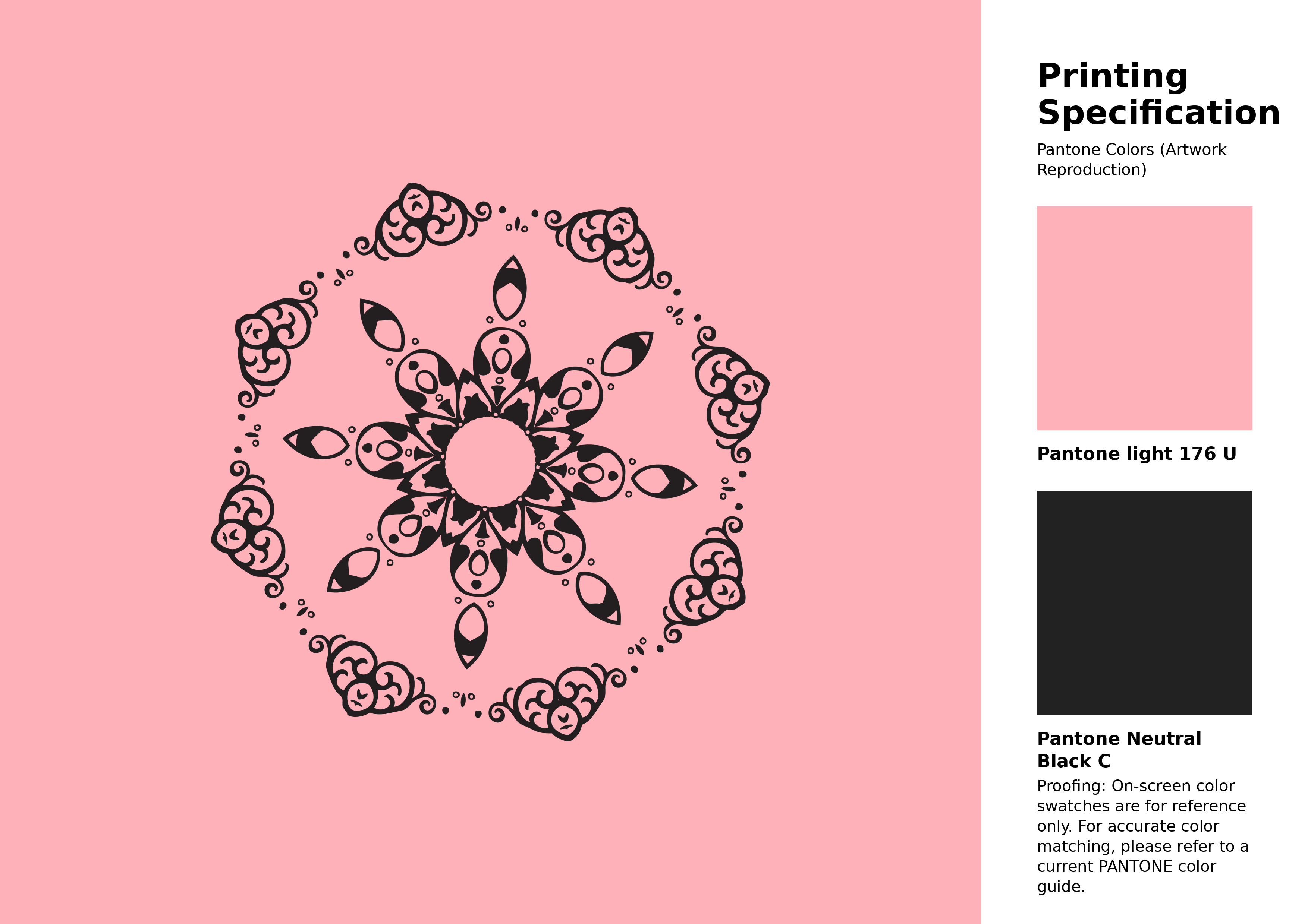 High-quality artwork and graphic illustration using Pantone 176 U Color | Hex color Code #ffb1ba. A fantastic creative resource for designers and artists. #artwork #illustration #graphicart #ffb1ba