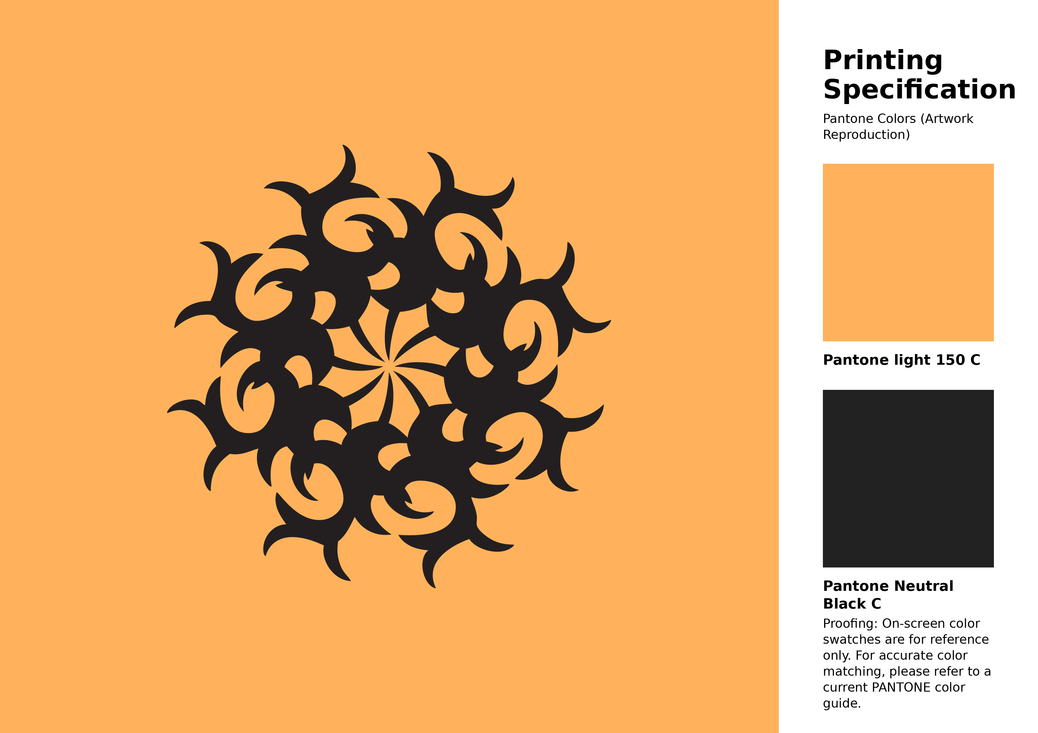 High-quality artwork and graphic illustration using Pantone 150 C Color | Hex color Code #ffb25b. A fantastic creative resource for designers and artists. #artwork #illustration #graphicart #ffb25b