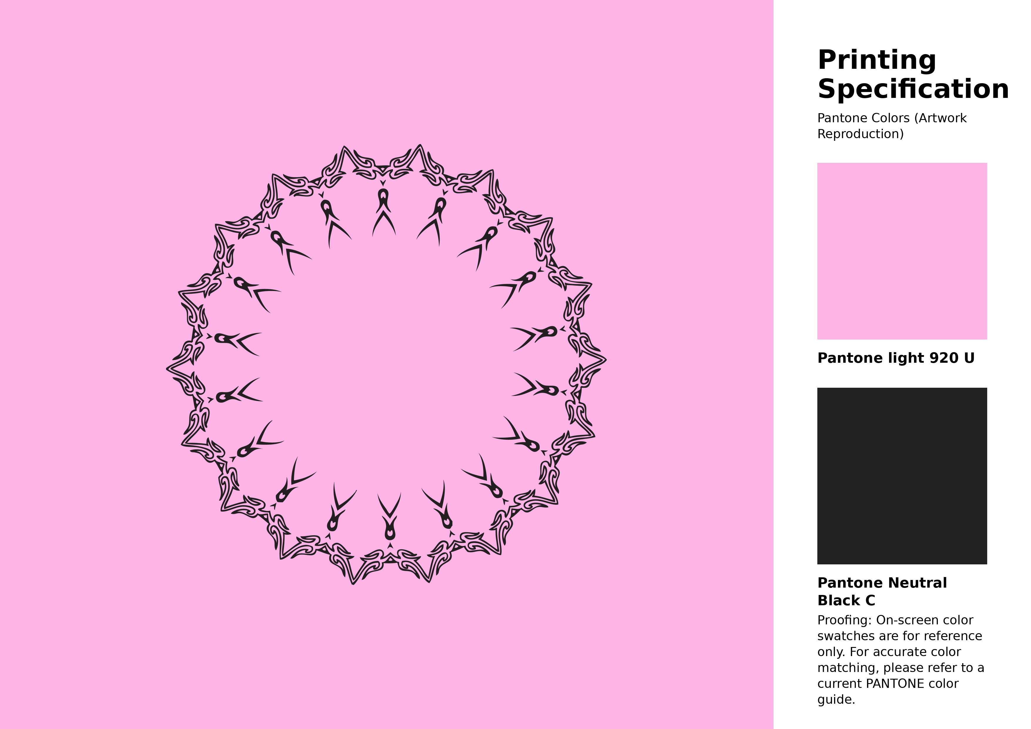 High-quality artwork and graphic illustration using Pantone 920 U Color | Hex color Code #ffb4e8. A fantastic creative resource for designers and artists. #artwork #illustration #graphicart #ffb4e8