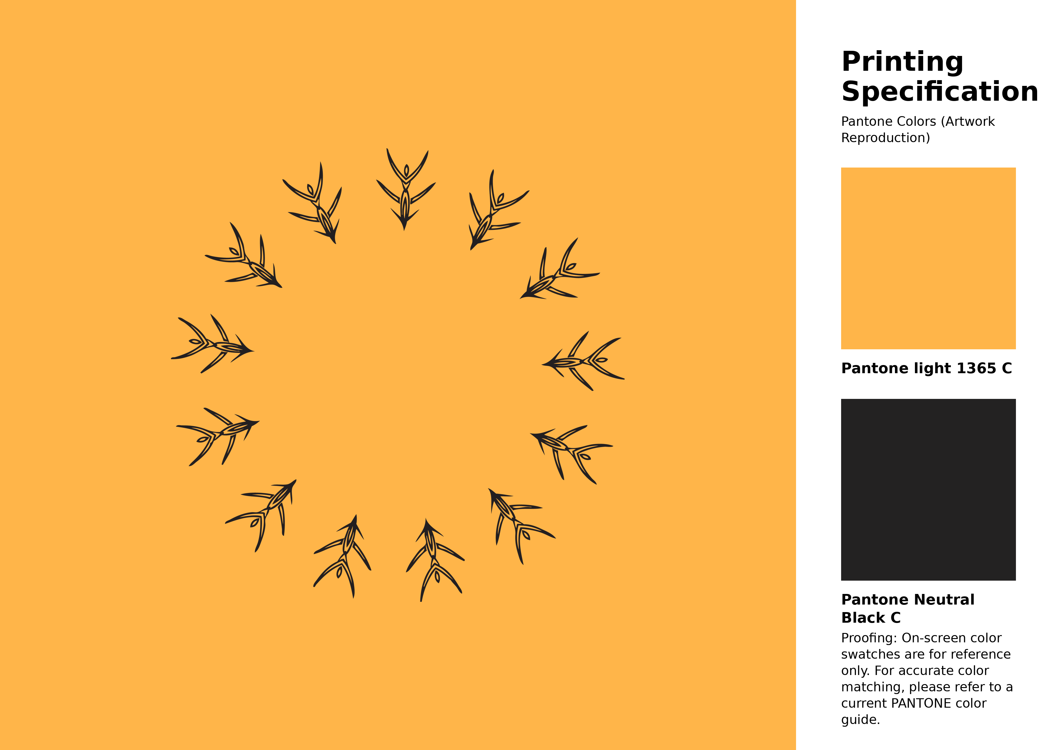High-quality artwork and graphic illustration using Pantone 1365 C Color | Hex color Code #ffb549. A fantastic creative resource for designers and artists. #artwork #illustration #graphicart #ffb549