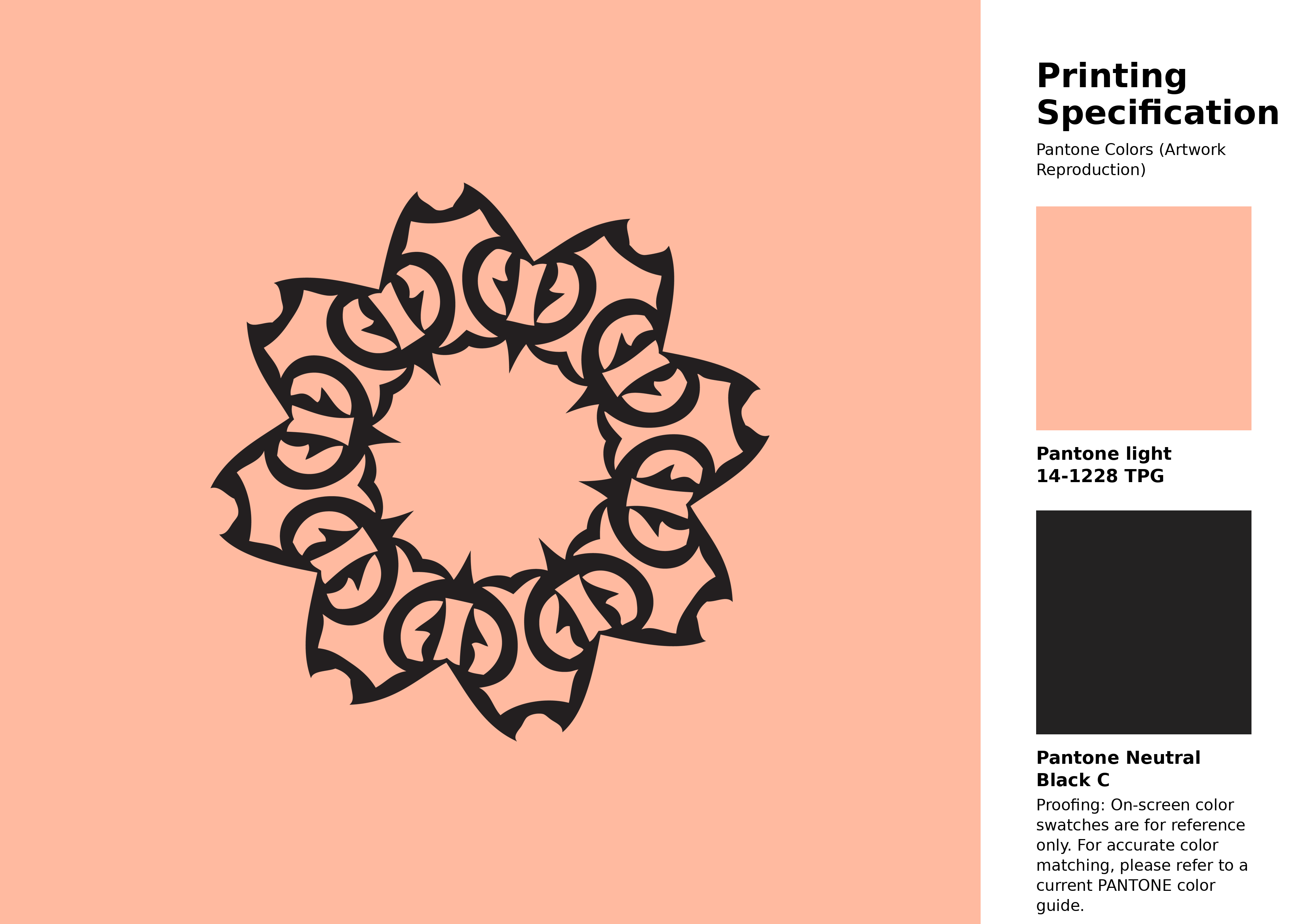 High-quality artwork and graphic illustration using Pantone 14-1228 Tpg Peach Nectar Color | Hex color Code #ffbaa0. A fantastic creative resource for designers and artists. #artwork #illustration #graphicart #ffbaa0