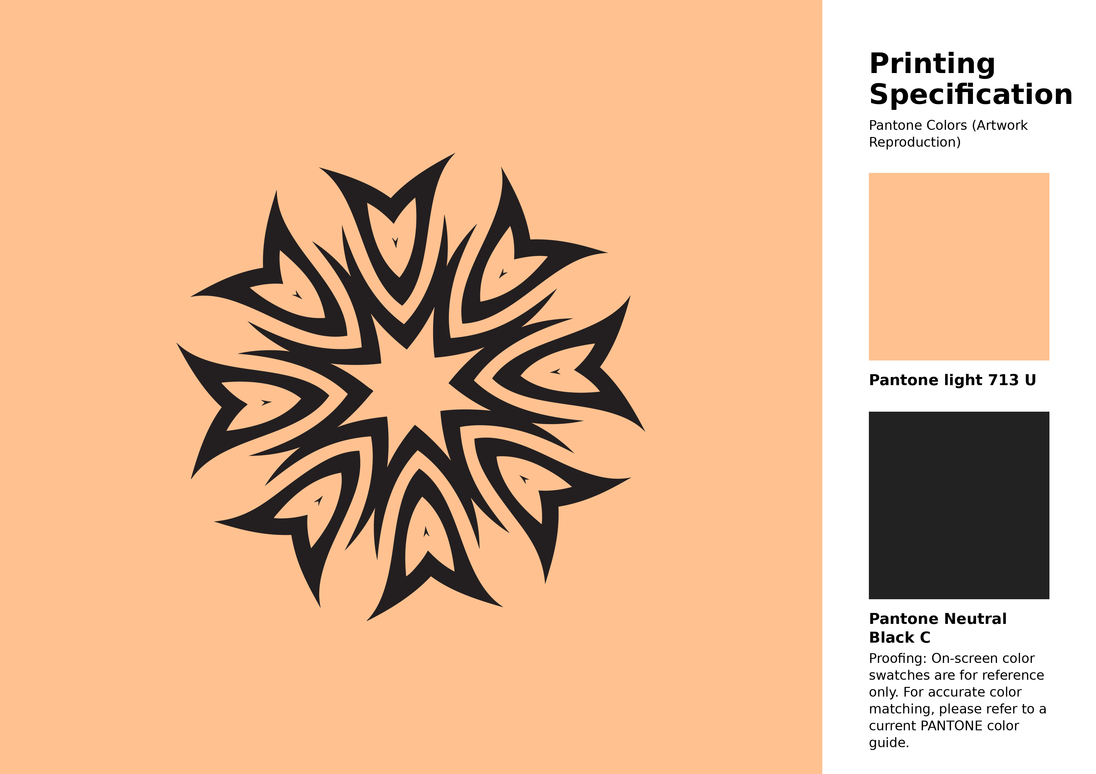 High-quality artwork and graphic illustration using Pantone 713 U Color | Hex color Code #ffc190. A fantastic creative resource for designers and artists. #artwork #illustration #graphicart #ffc190
