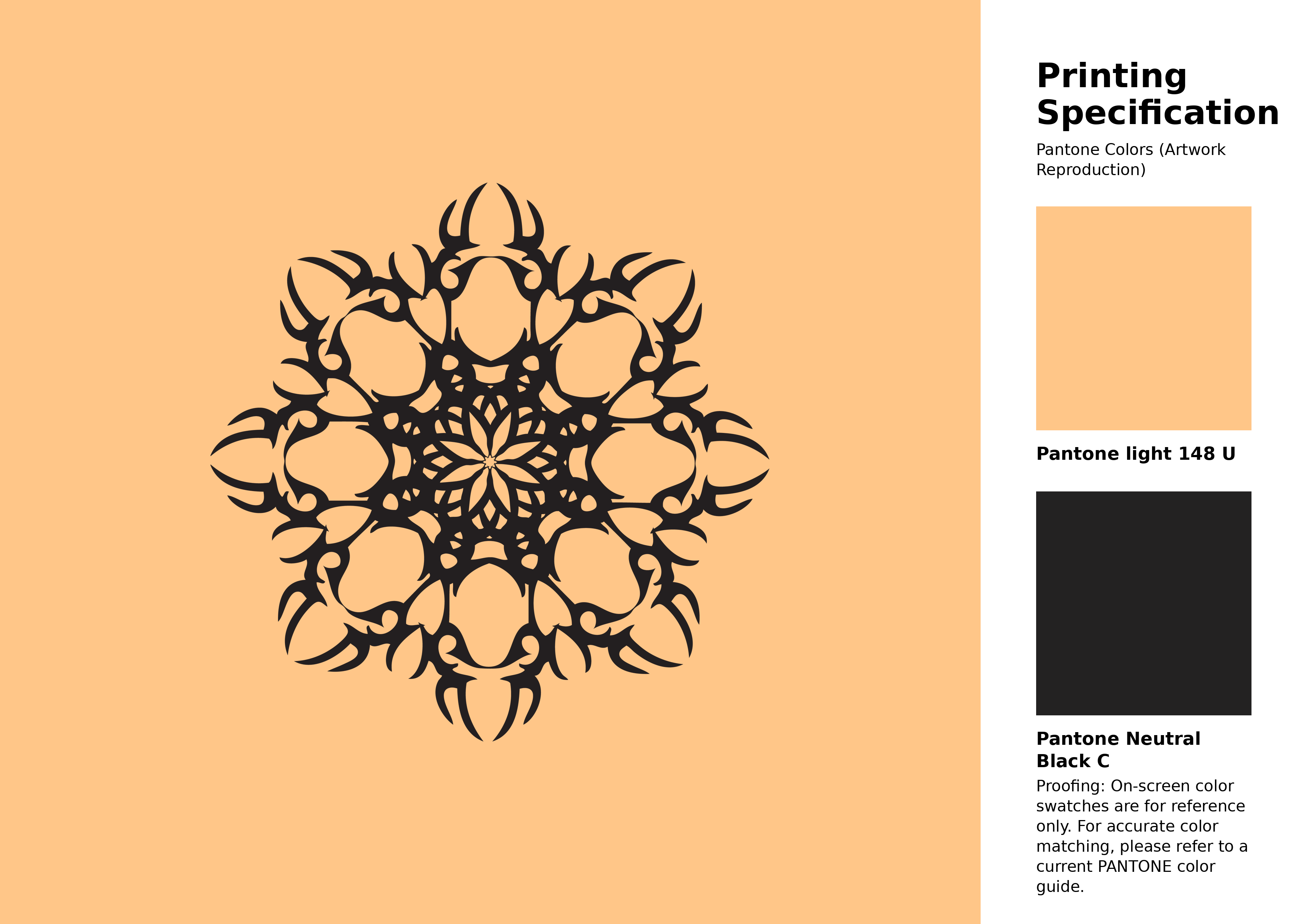 High-quality artwork and graphic illustration using Pantone 148 U Color | Hex color Code #ffc688. A fantastic creative resource for designers and artists. #artwork #illustration #graphicart #ffc688