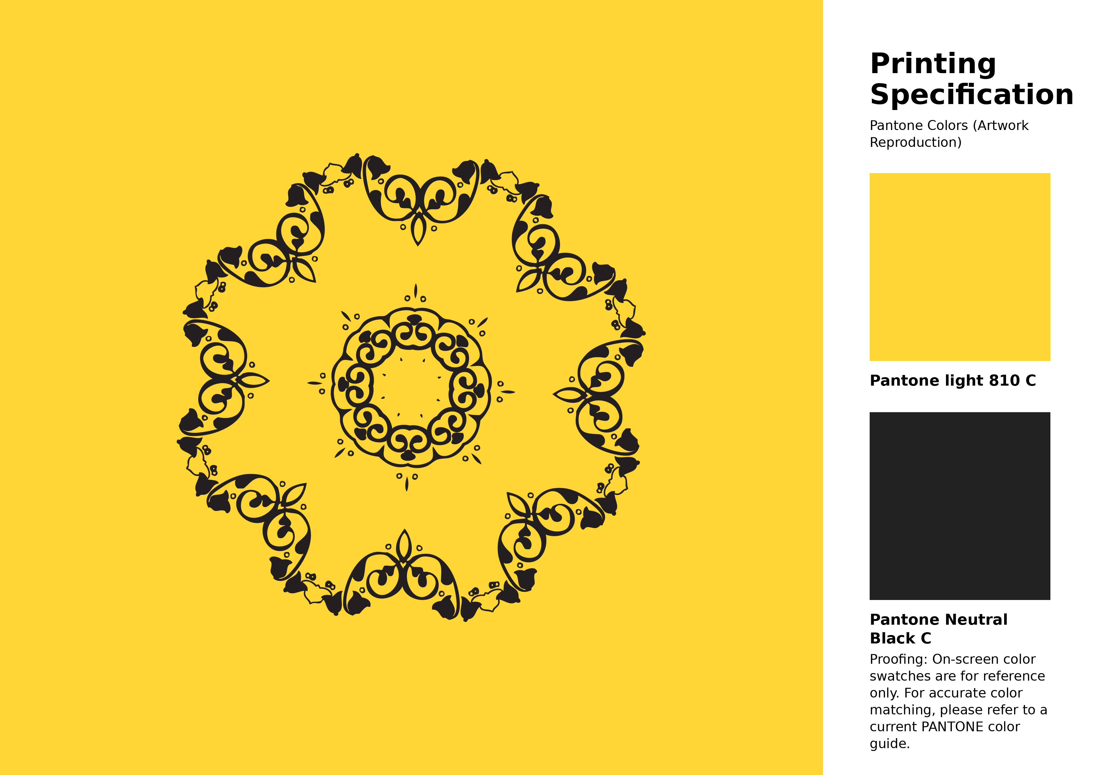 High-quality artwork and graphic illustration using Pantone 810 C Color | Hex color Code #ffd635. A fantastic creative resource for designers and artists. #artwork #illustration #graphicart #ffd635