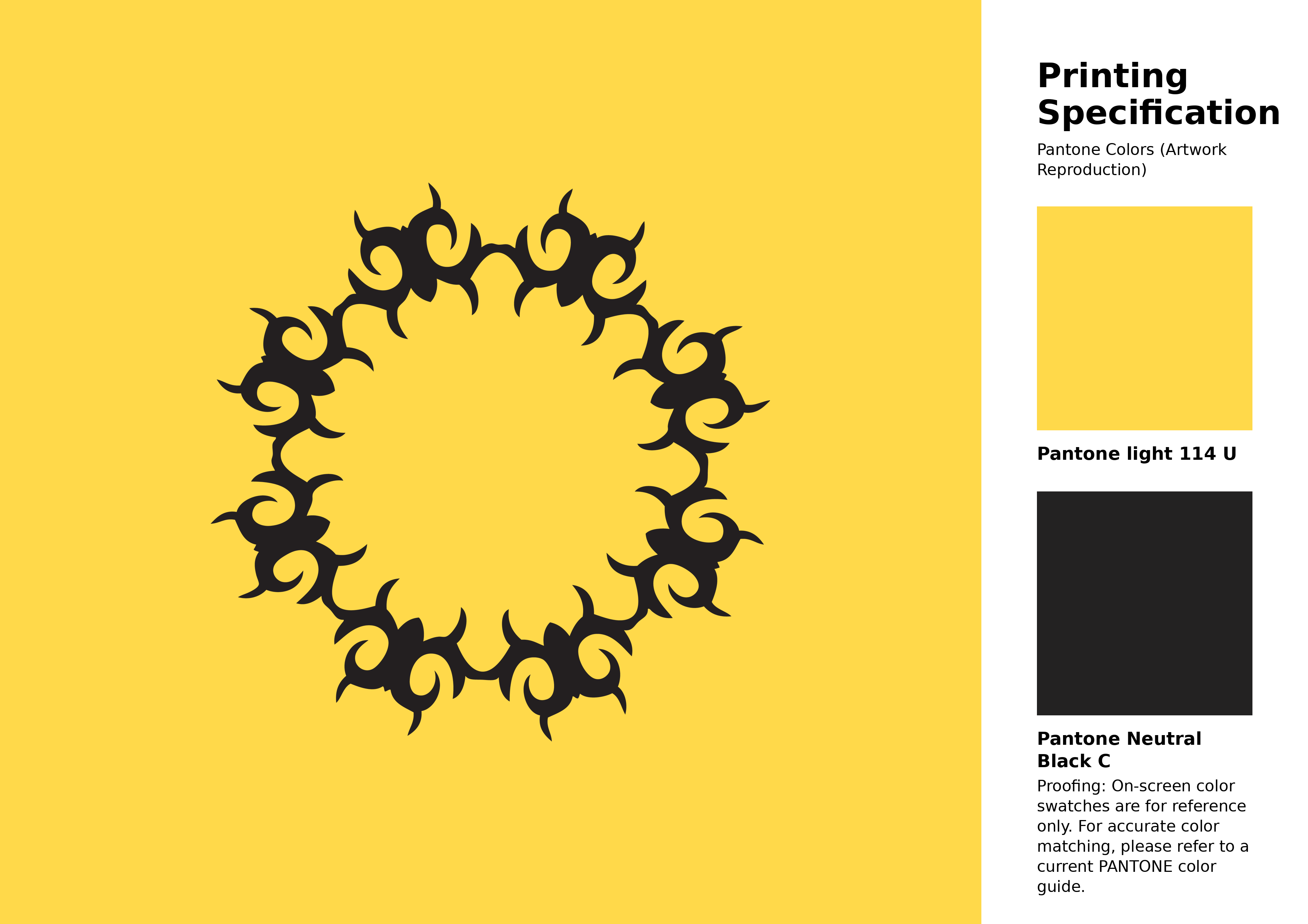 High-quality artwork and graphic illustration using Pantone 114 U Color | Hex color Code #ffd94a. A fantastic creative resource for designers and artists. #artwork #illustration #graphicart #ffd94a