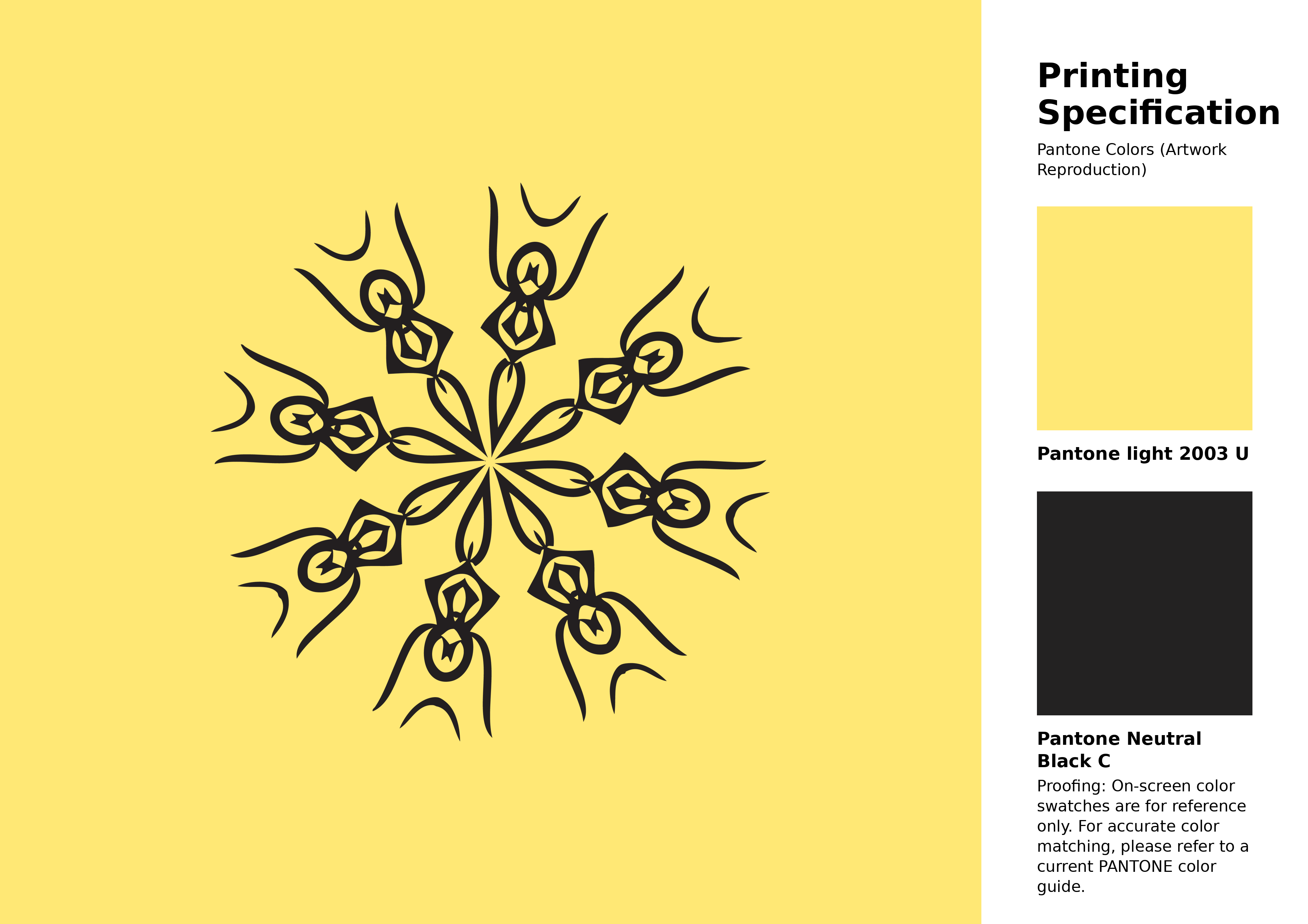 High-quality artwork and graphic illustration using Pantone 2003 U Color | Hex color Code #ffe875. A fantastic creative resource for designers and artists. #artwork #illustration #graphicart #ffe875