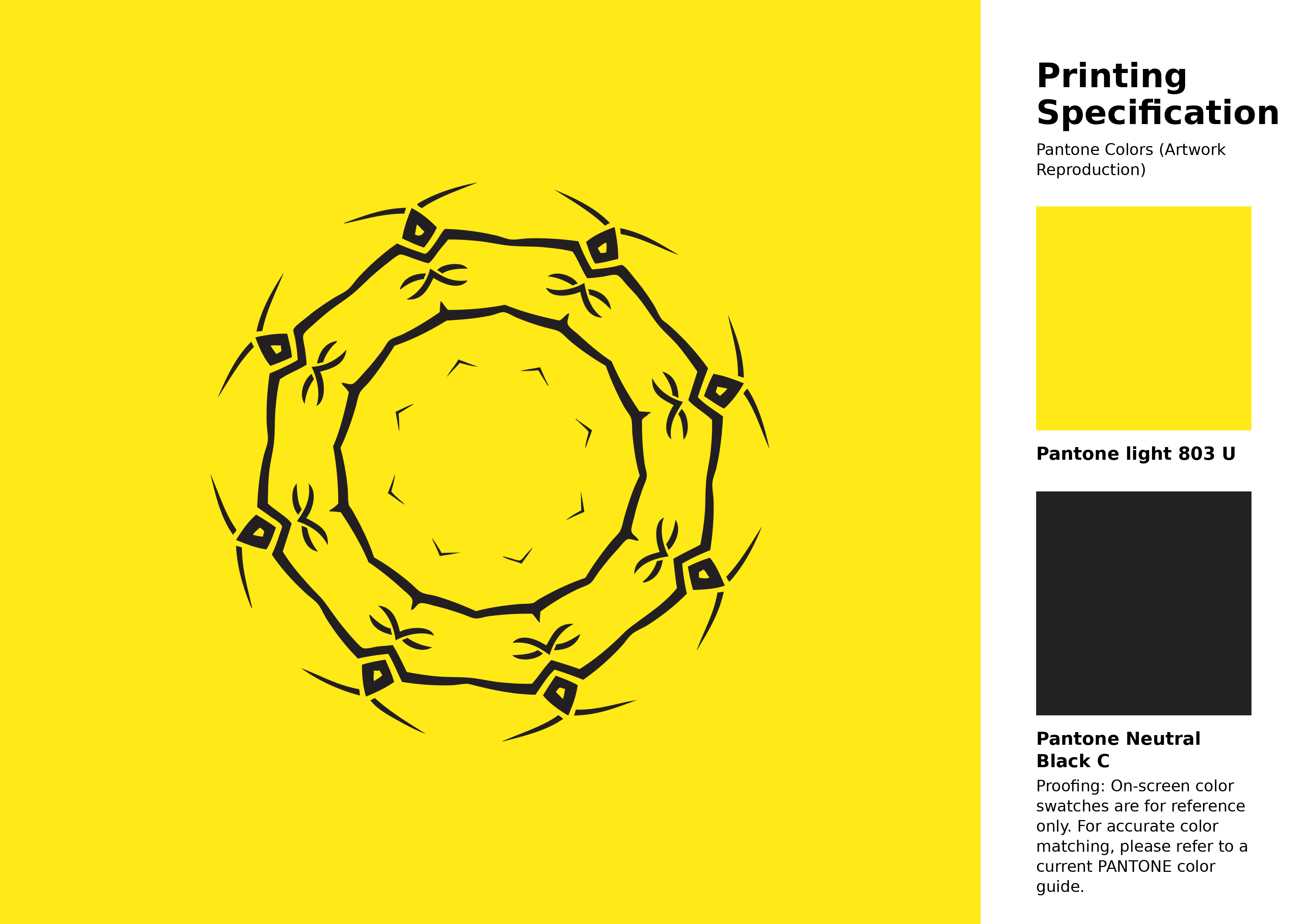 High-quality artwork and graphic illustration using Pantone 803 U Color | Hex color Code #ffe916. A fantastic creative resource for designers and artists. #artwork #illustration #graphicart #ffe916