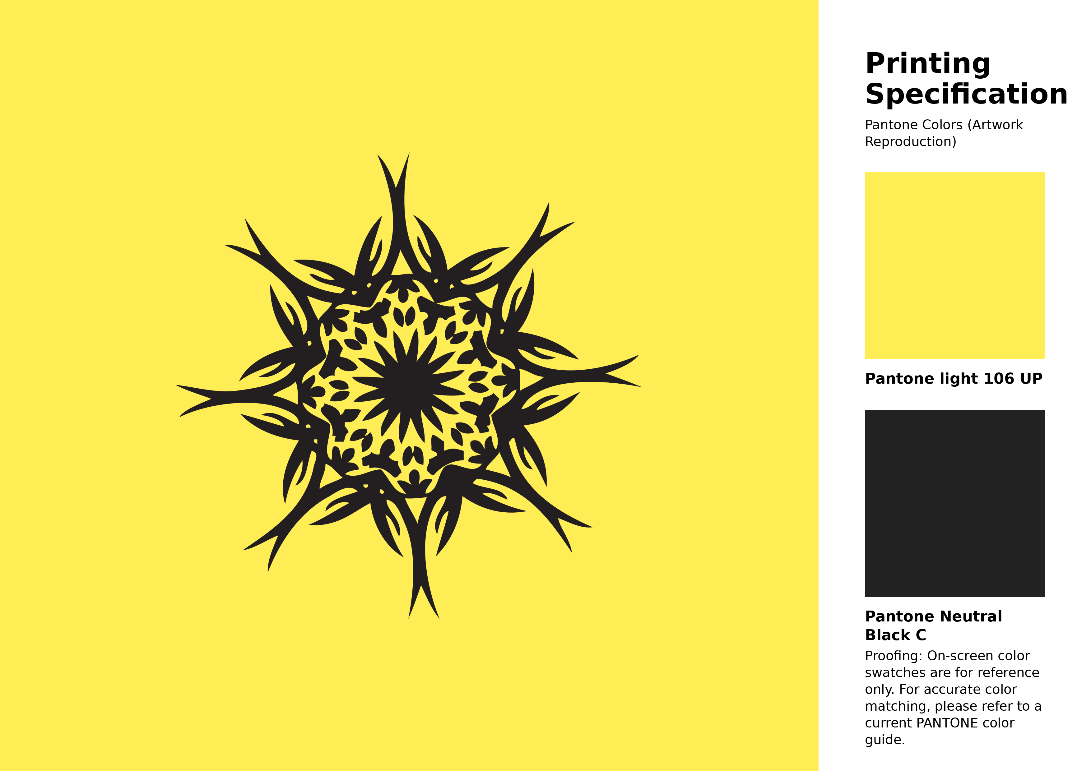 High-quality artwork and graphic illustration using Pantone 106 UP Color | Hex color Code #ffed56. A fantastic creative resource for designers and artists. #artwork #illustration #graphicart #ffed56
